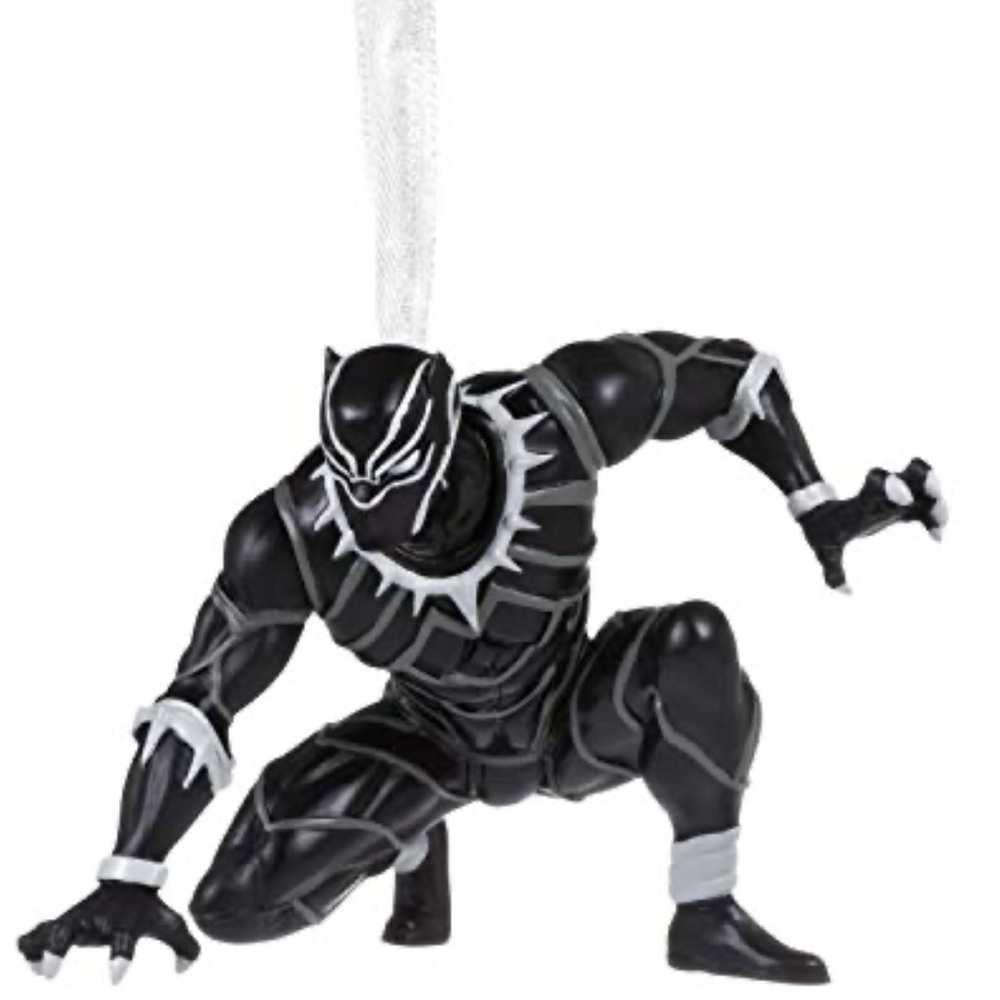 NIB BLACK PANTHER Christmas Tree ORNAMENT Hallmark MARVEL AVENGERS